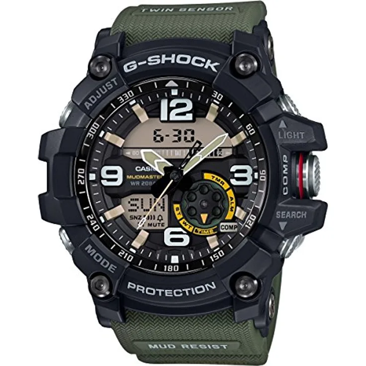 CASIO GG-1000-1A3ER, Herren Armbanduhr Analog-Digital mit sportlichem Design, Wasserdichtigkeit bis 20 bar, automatischer Kalender