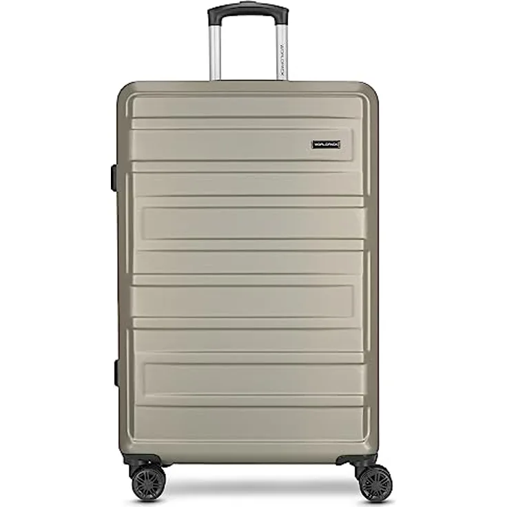 Worldpack New York 2.0 Koffer Trolley | Großer Hartschalenkoffer mit Tragegriff, 4 Rollen, TSA Zahlenschloss und Wäschefach | 50 cm x 29 cm x 76 cm - 3.8kg