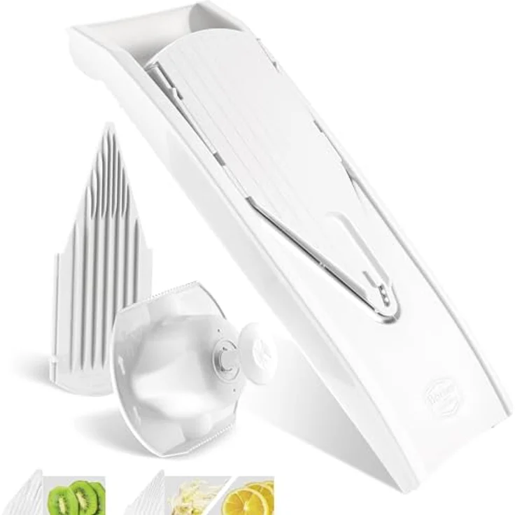 Börner Gemüsehobel V1 ClassicLine Basis Set, Kunststoff, nur zum Schneiden von Scheiben weiß – Bild 2