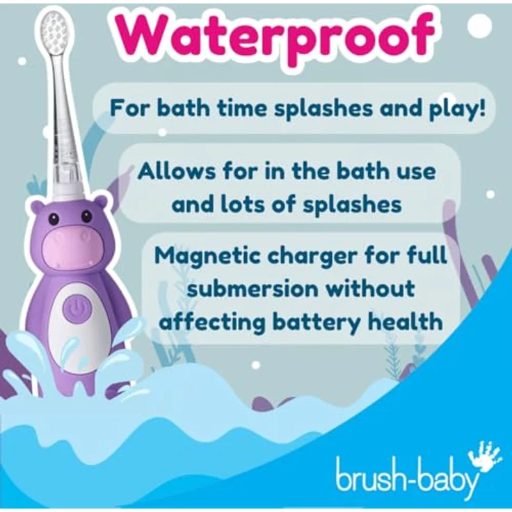 Brush-Baby, Elektrische Zahnbürste, WildOne mit mehrfarbigen Blinklichtern – Bild 6