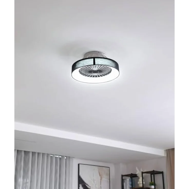 Lindby LED Deckenventilator mit Licht und Fernbedienung leise (Ø 47 cm), 2in1: Ventilator Lampe dimmbar 3 Geschwindigkeiten CCT Farbwechsel – Bild 4