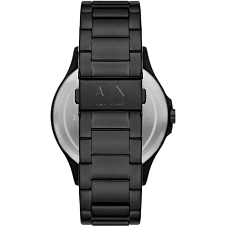 Armani Exchange Herrenuhr 3-Zeiger-Werk Datum Edelstahl schwarz, AX2450 – Bild 2