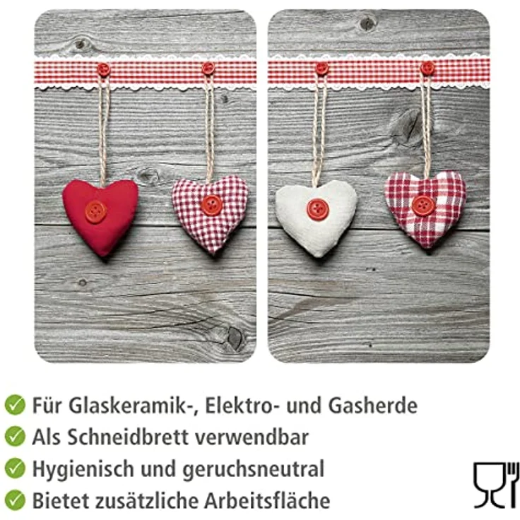 Wenko Herdabdeckplatte, Breite 52 cm, gehärtetes Glas – Bild 5