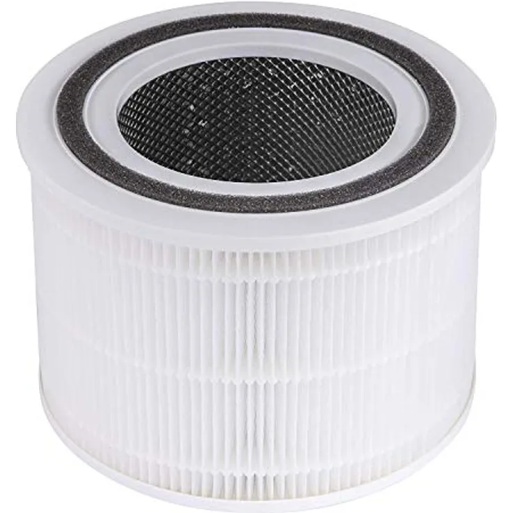 LEVOIT Luftfilter Ersatzfilter für Luftreiniger Core 200S, H13 HEPA-filter, hocheffizienter Aktivkohlefilter und Vorfilter, gegen Allergien Rauch Staub Pollen, Core 200S-RF