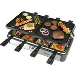 Bourgini Raclette Gourmette Grill Plus, für 8 Personen