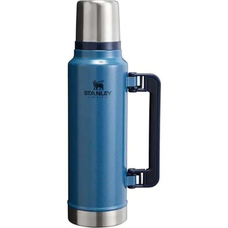 Stanley 1913 Classic Legendary Thermoskanne 1,4 L, Edelstahl, hält 40 Stunden heiß oder kalt, BPA-frei, Hammertone Lake, spülmaschinenfest – Bild 1