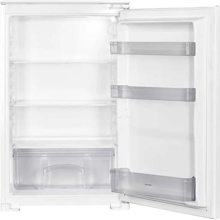 homeX CB1291E, Einbaukühlschrank ohne Gefrierfach für 88 cm Nische, 129 Liter, LED-Beleuchtung, 37 dB, Schlepptürtechnik – Bild 9