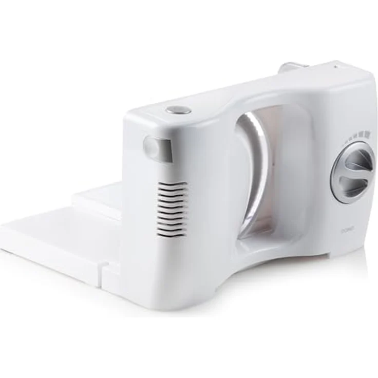 Domo Schneidemaschine 120W MS171, Messer mit Wellenschliff, Schnittstärke von 0 bis 15 mm – Bild 4