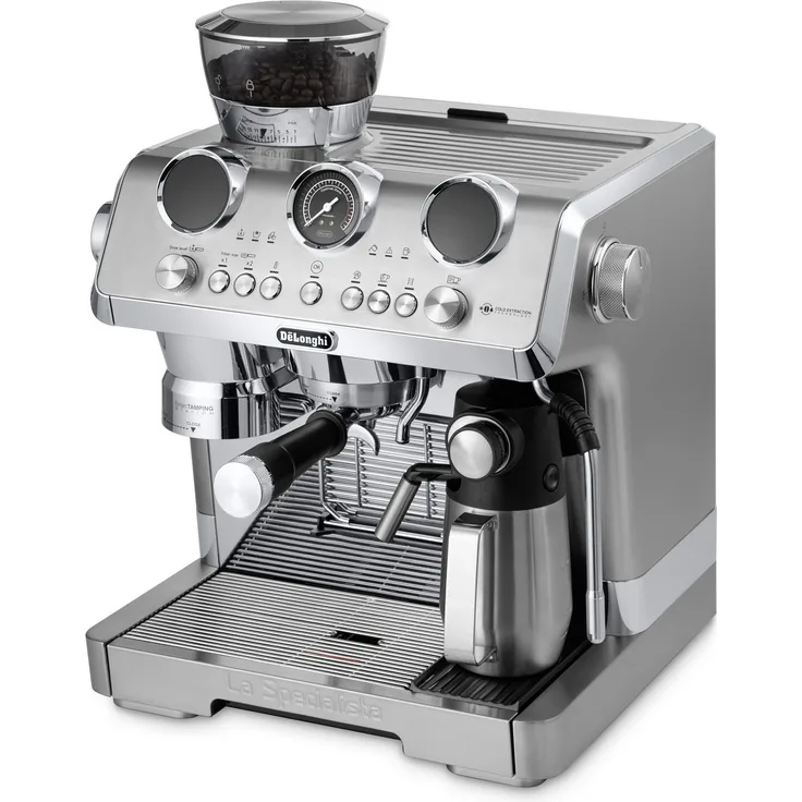 De'Longhi Espressomaschine LA SPECIALISTA MAESTRO EC9885.M, Silber, 2,5 l Wassertank, 19 bar Pumpendruck