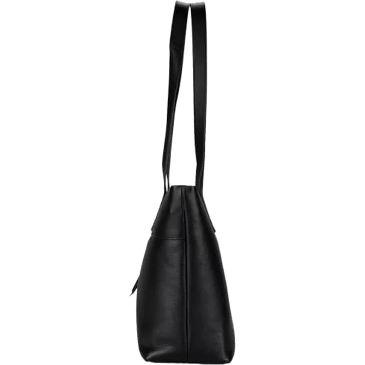Jost Lysa Schultertasche, 36 cm x 11 cm x 29 cm, 100% Leder, schwarz – Bild 3