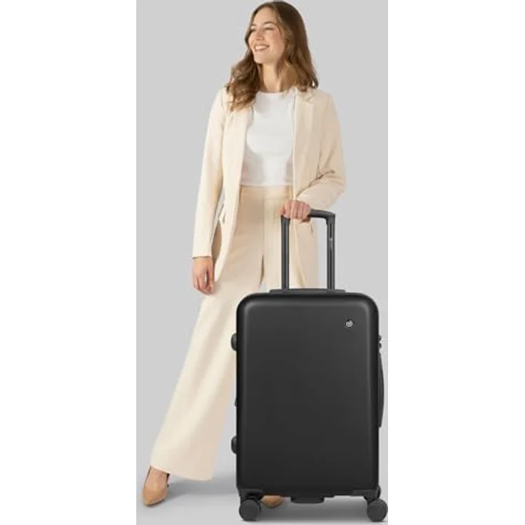 Bugatti Valencia 2.0, 4 Rollen Trolley M 65 cm mit Dehnfalte, Schwarz, (64 l) – Bild 6