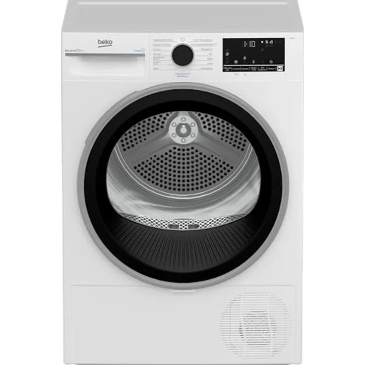 Beko B3T4224SD Wärmepumpentrockner, 8 kg, allergikergeeignet, Hygiene Trocknen & Auffrischen, SteamCure Dampffunktion, Express, Weiß
