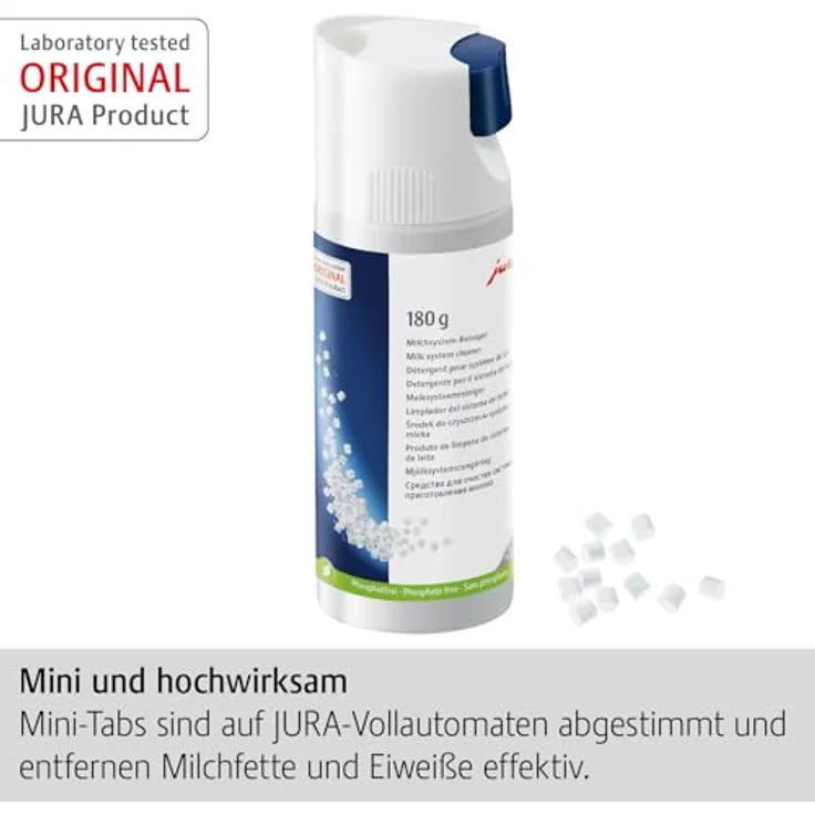 JURA Milchsystemreiniger Mini-Tabs Dosiersystem 180g – Bild 2