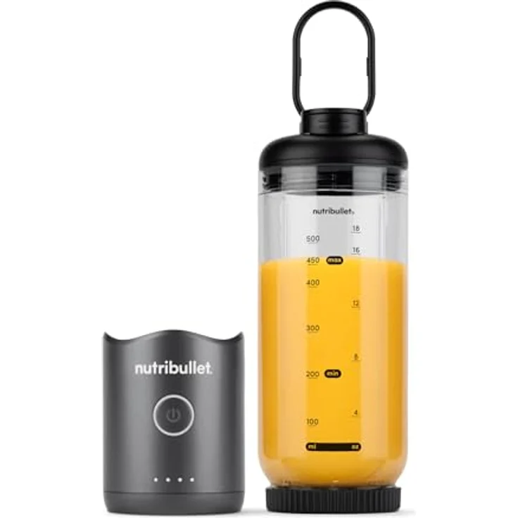 NUTRIBULLET Flex Portable NBP 013 GM Smoothie Maker Stahlgrau, 590 ml) – Bild 4