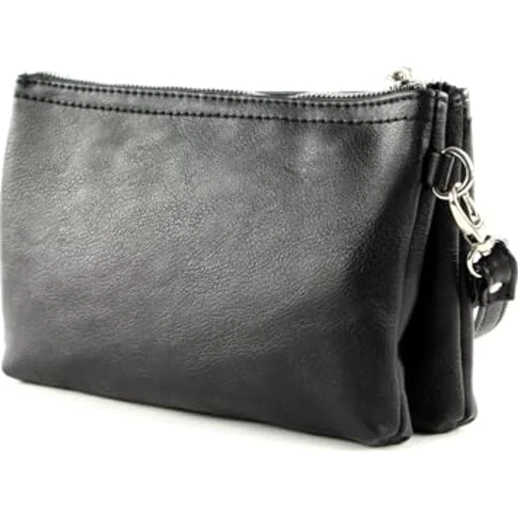Gabor Handtasche, synthetisches Material mit Reißverschluss, Schwarz – Bild 4