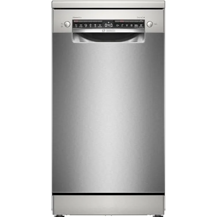 Bosch Serie 4, Freistehender Geschirrspüler, 45 cm, Silver Inox, SPS4HMI49E – Bild 1