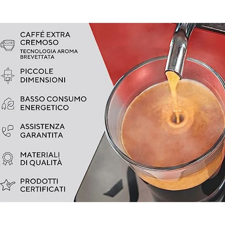Aroma PLUS - ESE-Padmaschine Espressomaschine Schwarz, Edelstahl – Bild 6