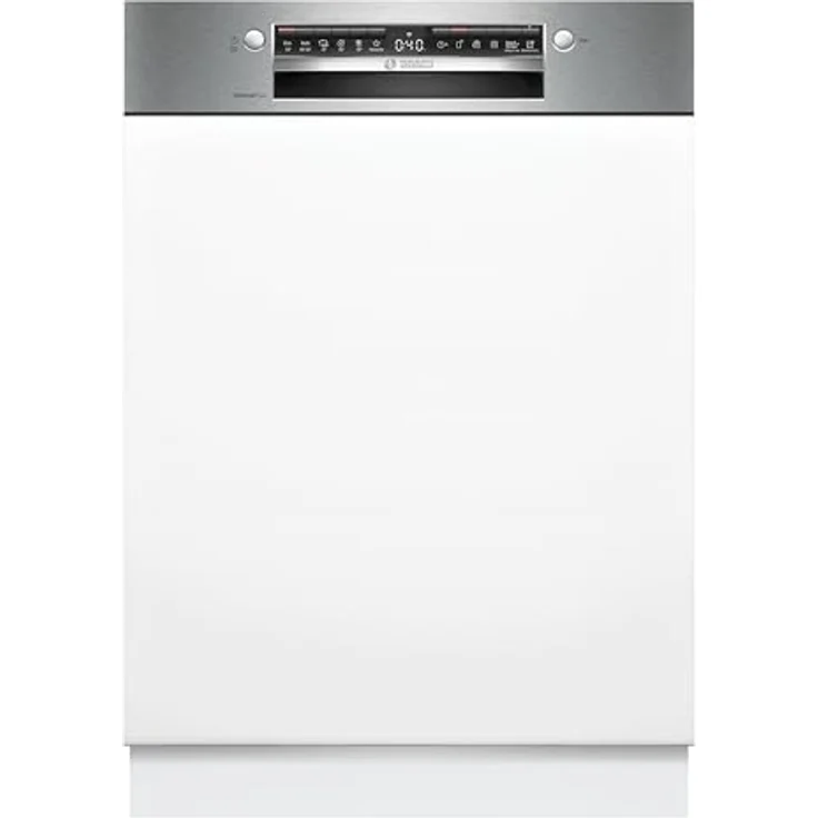 Bosch SMI4ETS08E, Teilintegrierter Geschirrspüler 60 cm, gebürsteter Stahl, Home Connect App Unterstützung – Bild 1