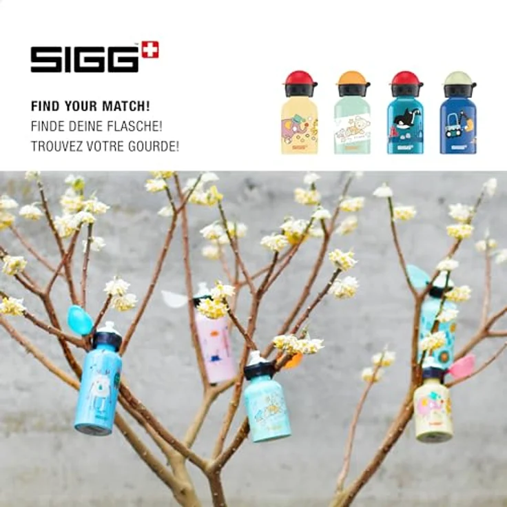 SIGG Orca Family Kinder Trinkflasche (0.3 L), schadstofffreie Kinderflasche mit auslaufsicherem Deckel, federleichte Trinkflasche aus Aluminium – Bild 5