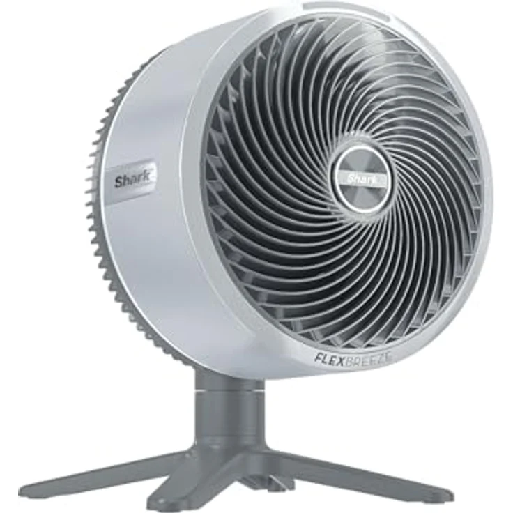 Shark FlexBreeze TableMate Akku-Ventilator, Hochgeschwindigkeits-Kühlung, 24h kabellose Laufzeit, 5 Geschwindigkeiten, 20 m Reichweite, leise & langlebig, oszillierend, Fernbedienung, Winter Fog – Bild 1