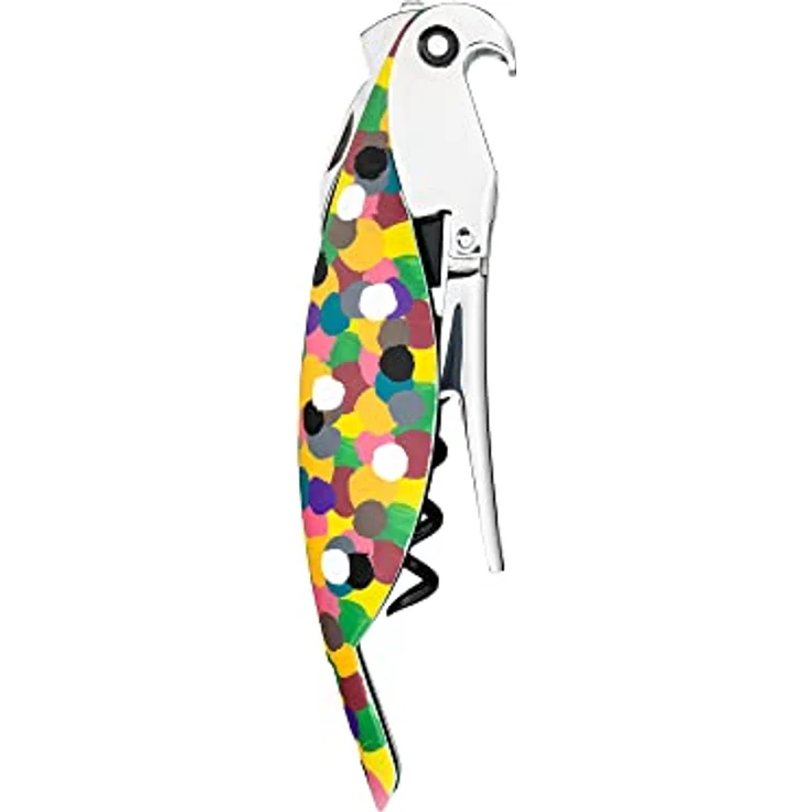Alessi ''Parrot'' Sommelier-Korkenzieher aus Gußaluminium und PC. Handdekoriert, ''Proust'Licensed by Pulltaps – Bild 2