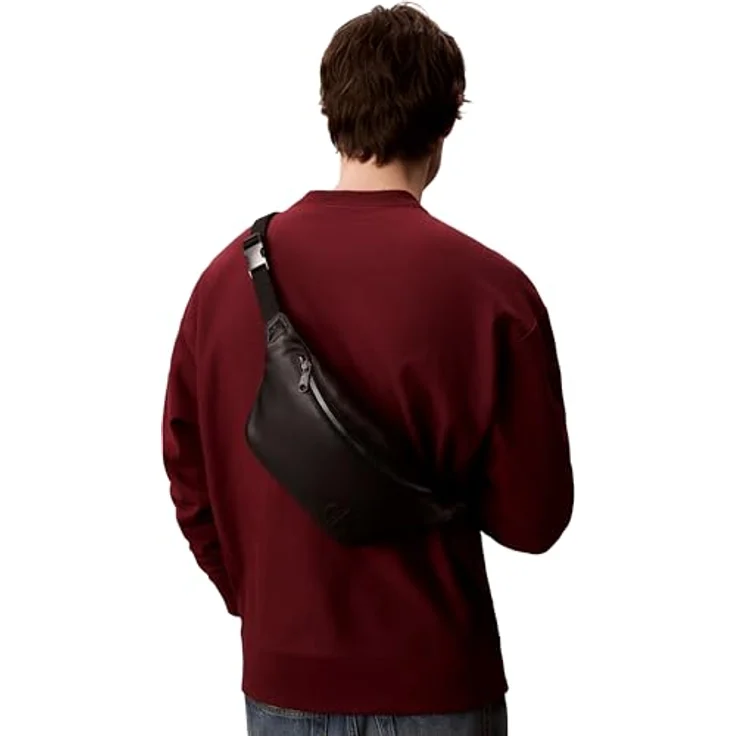 Calvin Klein CK Gürteltasche 38 cm, schwarz, 100% Polyurethan, kompakte Umhängetasche für Alltag und Freizeit – Bild 4