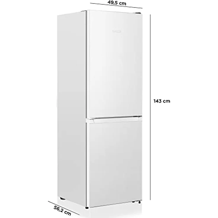 Heinrich´s Kühlgefrierkombination 175Liter, LED Innenraumbeleuchtung, leise 39dB, 7 Temperaturstufen, weiß – Bild 5