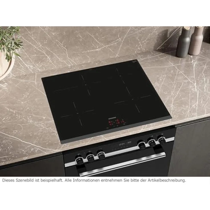 Siemens EQ522IAAB Herd-Set, Backofen HE217GBB4 mit 3D Heißluft, Induktionskochfeld EI631CFB1E, Deep black inox – Bild 8