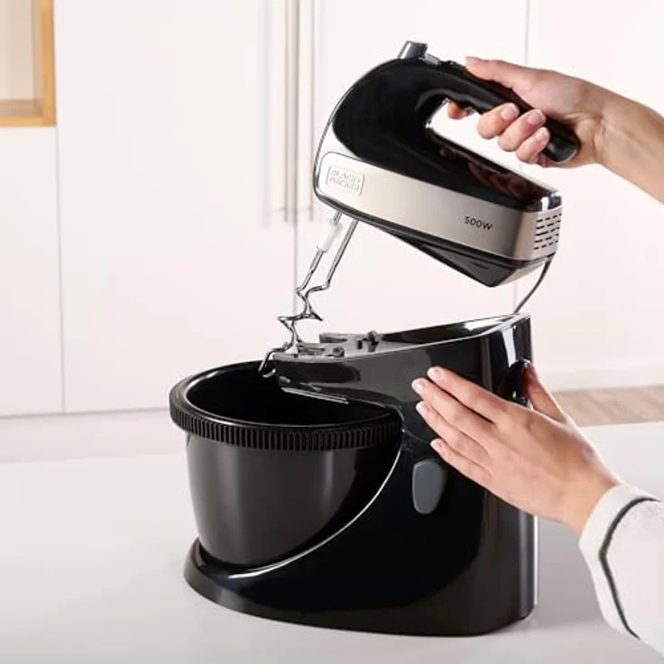 Black+Decker BXMXA500E Mixer Kneter, Plastic, Schwarz – Bild 3