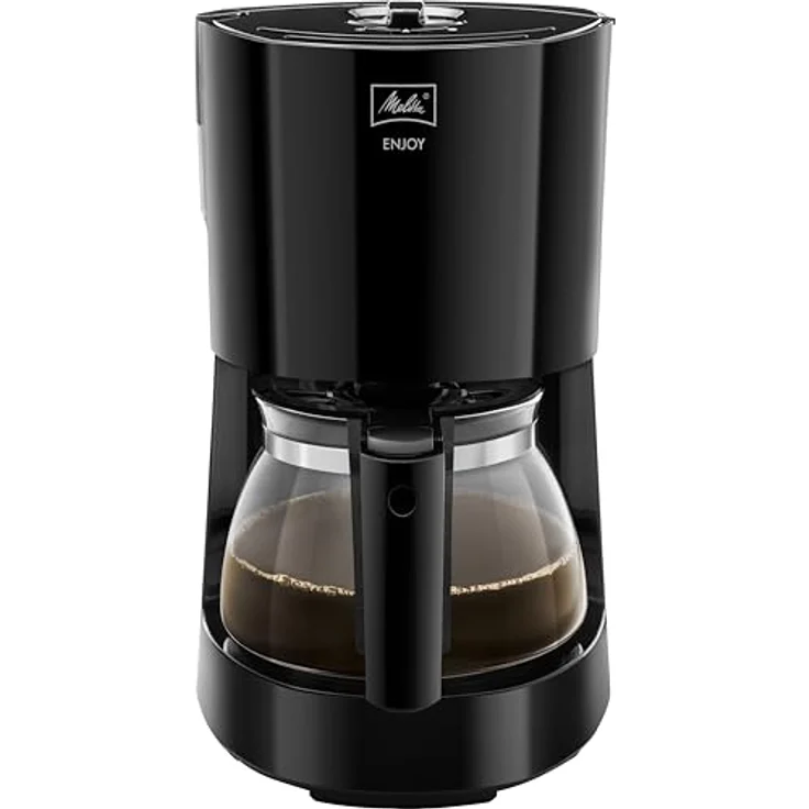 Melitta Enjoy 1017-02, Filterkaffeemaschine mit Glaskanne, AromaSelector, Schwarz Filter-Kaffeemaschine, Kunststoff, 1.2 liters – Bild 2