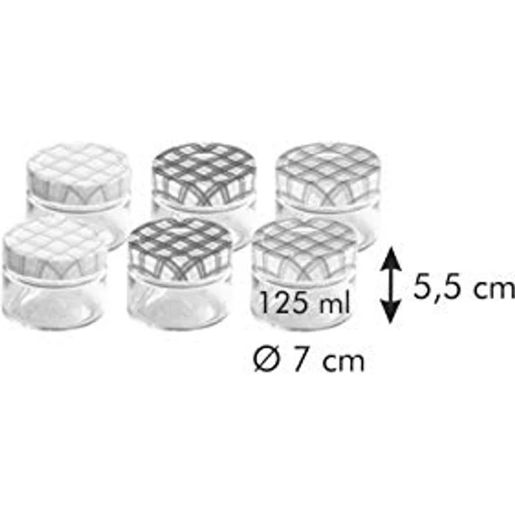 Tescoma 895110 Einmachglas 125 ml, transparent-Spitze Mehrfarbig, 6 Einheiten – Bild 8