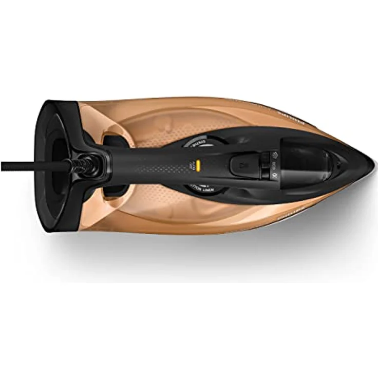 Philips Azur 7000 Serie Dampfbügeleisen - 2800 W, 50 g/min Dauerdampf, 250g Dampfstoß, Vertikaldampf, SteamGlide Elite-Sohle, Schwarz/Gold (DST7040/80) – Bild 2