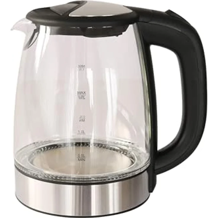 DESKI Wasserkocher Glas Wasserkocher 1,7 L 2000 Watt mit LED Beleuchtung, blau – Bild 4