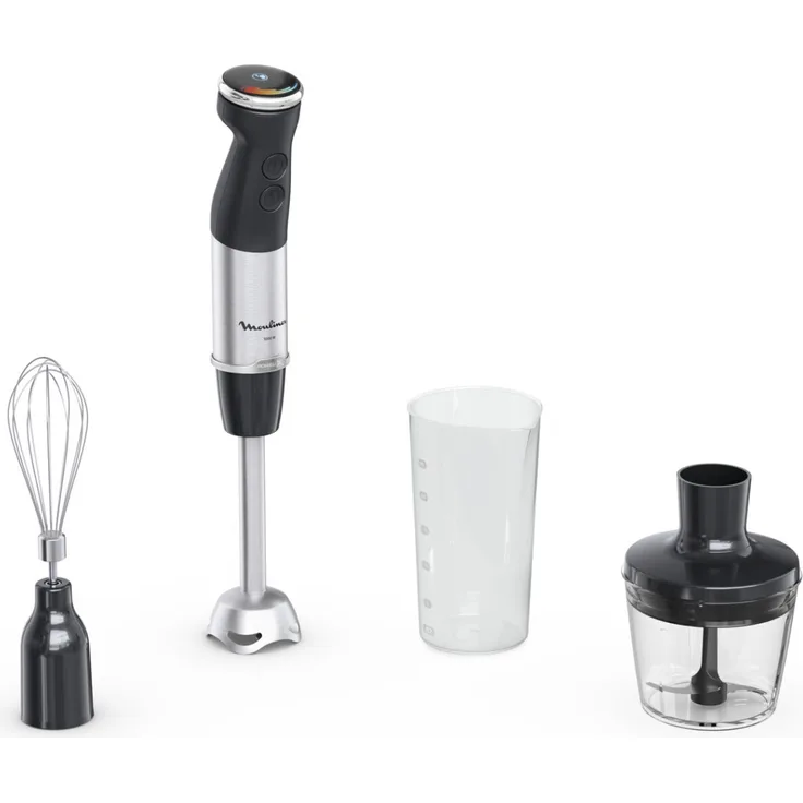 Moulinex Quickchef + Stabmixer 3 in 1 Schwarz DD673810, Stabmixer mit leistungsstarkem Motor