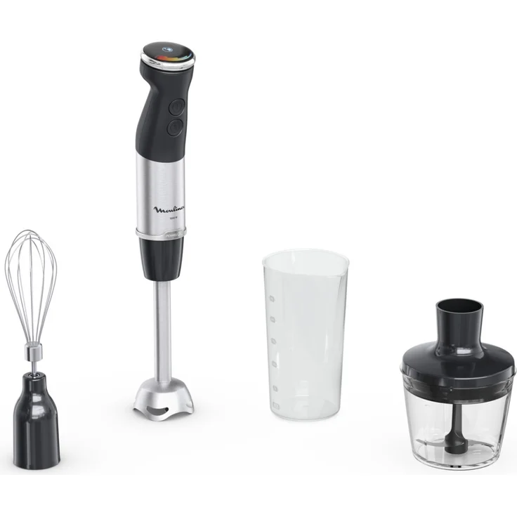 Moulinex Quickchef + Stabmixer 3 in 1 Schwarz DD673810, Stabmixer mit leistungsstarkem Motor