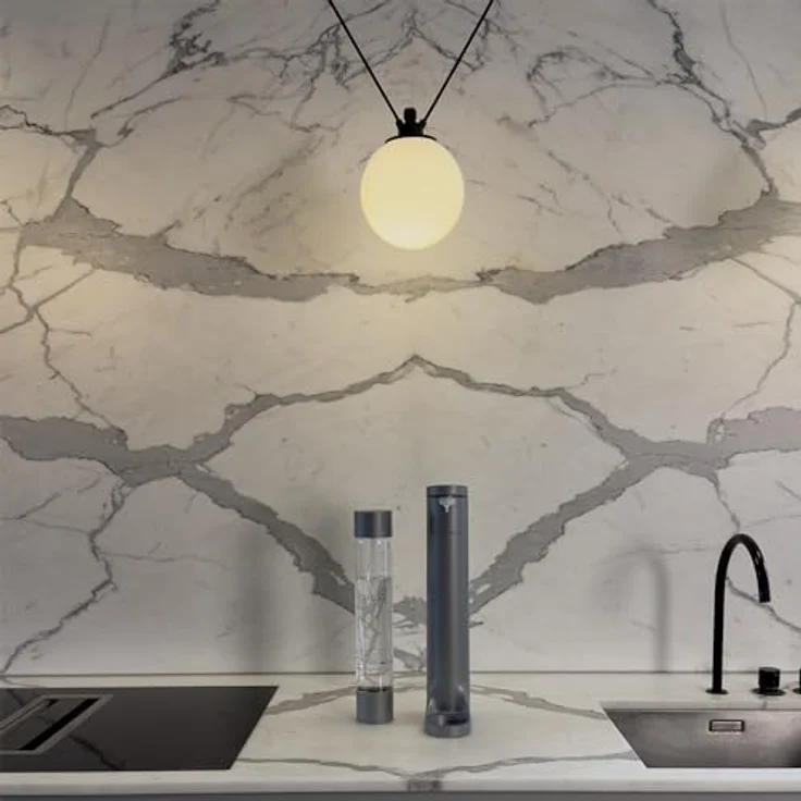 bubliq Wassersprudler, Matt grau, mit 1 l Flasche, minimalistisches Design, sparkle anything – Bild 5