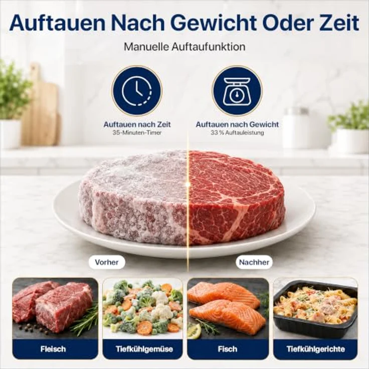 Heinner HMW-MD20MBK Freistehende Mikrowelle, 20 L, 700 W, 5 Leistungsstufen, Mechanische Steuerung, Timer, Auftaufunktion, Schwarz – Bild 5
