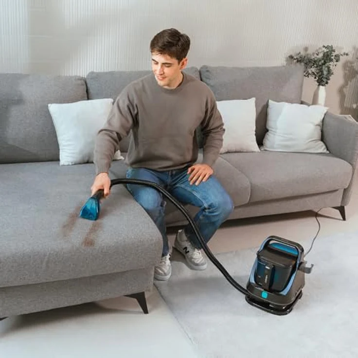 Cecotec Conga 5000 Carpet&Spot Clean XXL, Polsterstaubsauger mit 650 W, zwei Wassertanks, 11 kPa Saugleistung und Wassersprühsystem – Bild 2