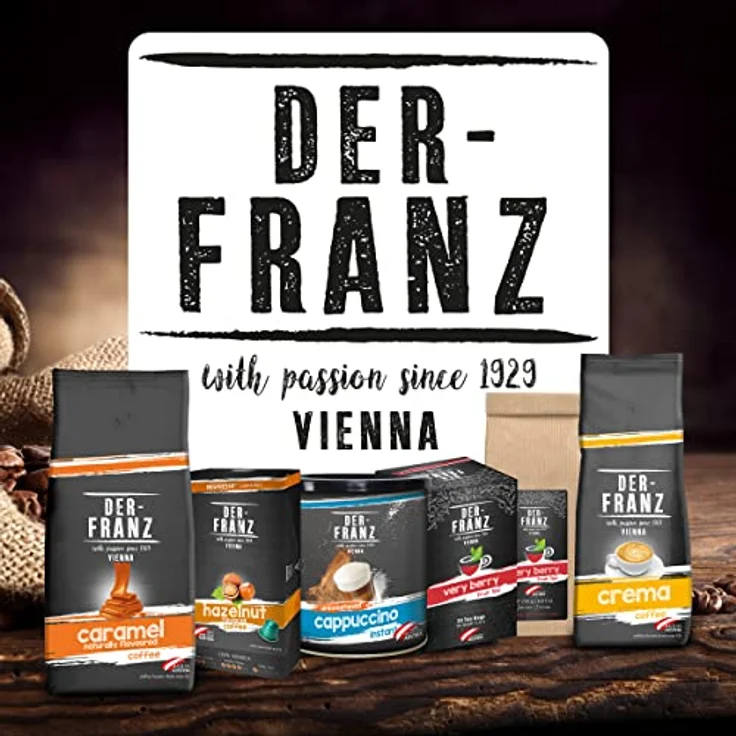 Der-Franz Crema-Kaffee UTZ, ganze Bohne, 1000 g – Bild 11