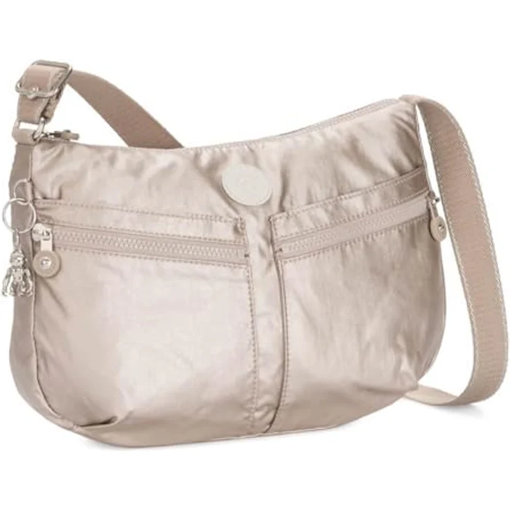 Kipling Classics Basic Plus Izellah Umhängetasche, 32 cm, Mehrfarbig, aus robustem Polyamid mit verstellbarem Umhängeriemen, geräumiges Hauptfach mit Reißverschluss- und Handyfach – Bild 3