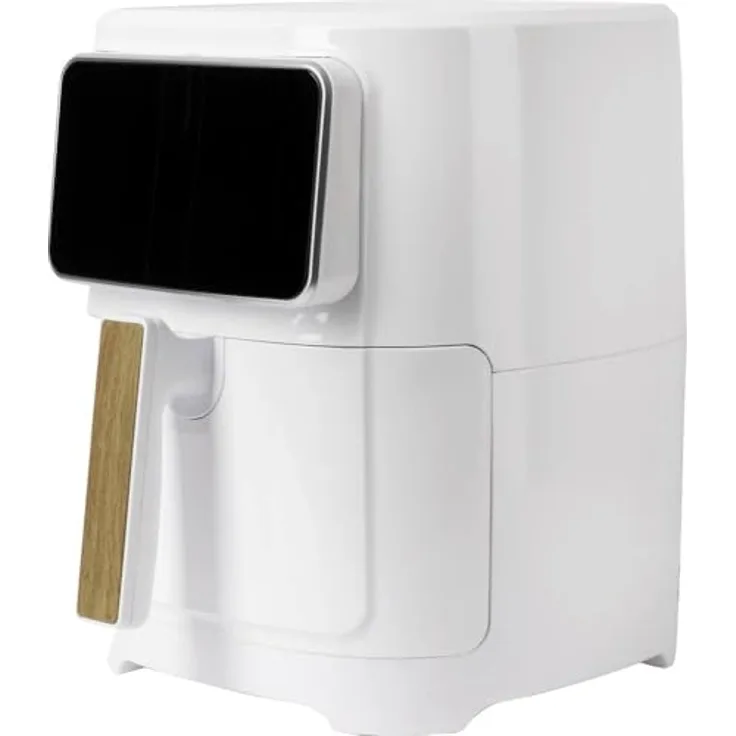 BERGNER NATURALLY - PFAS-Freie Heißluftfritteuse 1800W 6.9L - 8 Kochprogramme - Air Fryer mit Keramikbeschichtung - Temperatureinstellung 80-200°C - Timer bis zu 30 min - Gesundes & Ölfreies braten, in schwarz