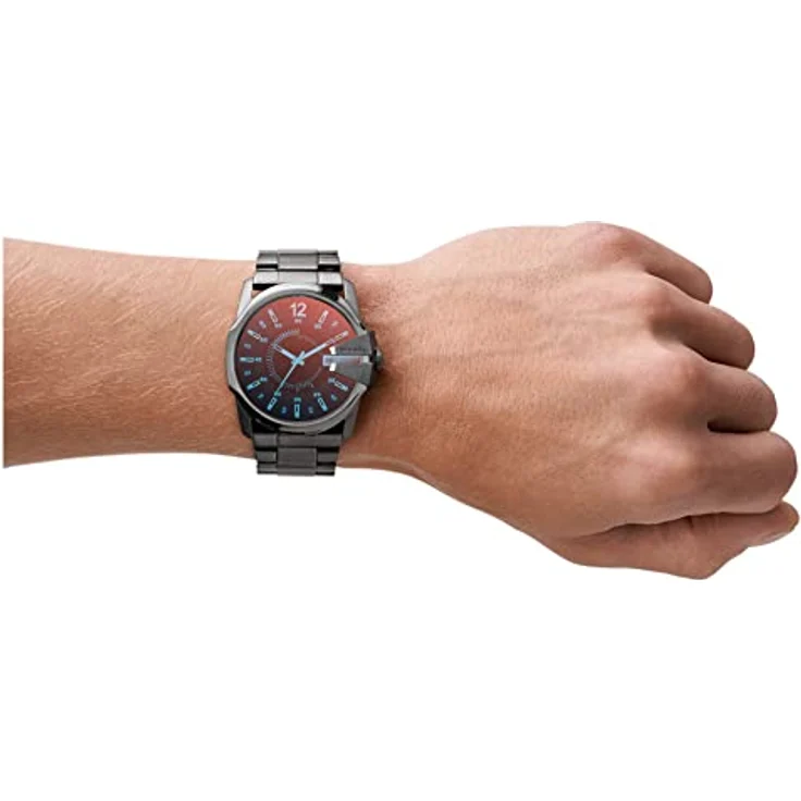 Diesel Herrenuhr Master Chief, Chronographenwerk, 43mm Gunmetal Edelstahlgehäuse mit Edelstahlarmband, DZ1965 – Bild 4