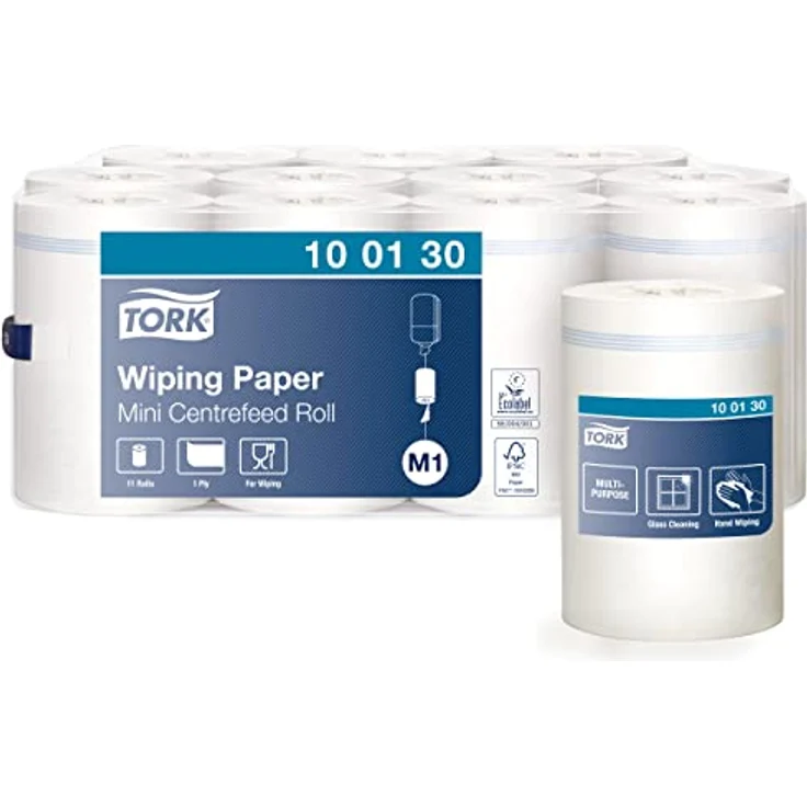 Tork Wischtücher Advanced 415 Mini 1-lagig 21,5cmx120m unperforiert we – Bild 1