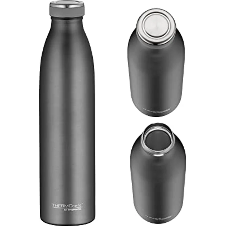 ThermoCafé by THERMOS 4067.234.075 Thermosflasche TC Bottle , Edelstahl Cool Grey 0,75 Liter, 12 Stunden heiß, 24 Stunden kalt, BPA-Free – Bild 3