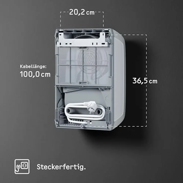 STIEBEL ELTRON elektronisch geregelter Schnellheizer CK 20 Trend, 2 kW, LC-Display, Wochentimer, Offene-Fenster-Erkennung, 236653, Heizlüfter – Bild 6