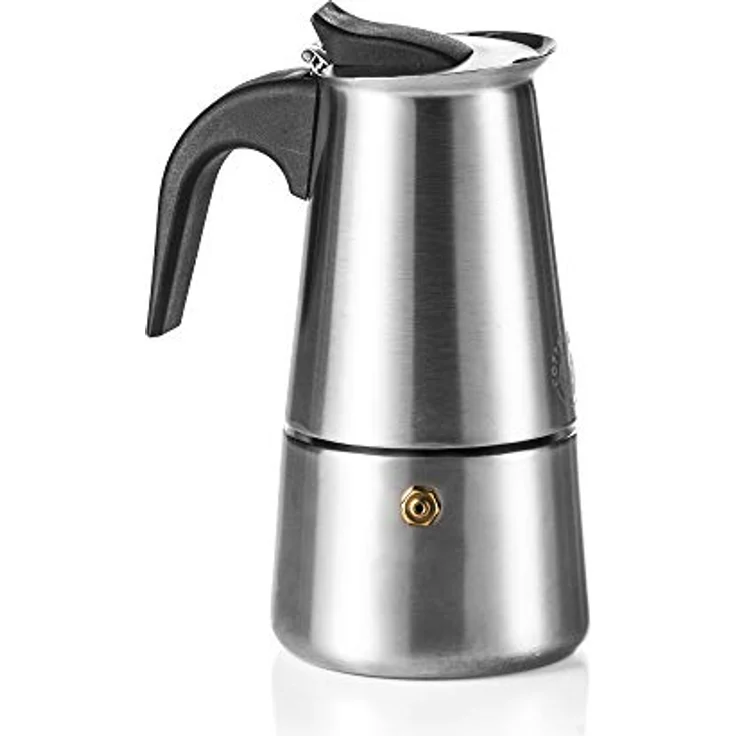 Coffee Fox Espressokocher, Edelstahl Espressokanne, vielseitig einsetzbar, induktionsgeeignet, tragbar, kompakt – Bild 6