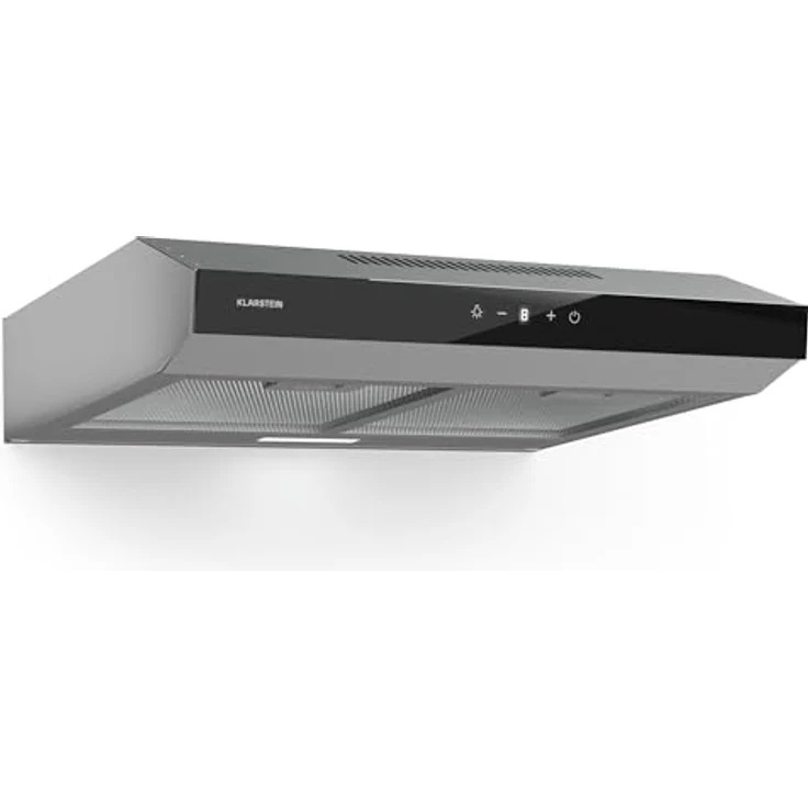 Klarstein Dunstabzugshaube 60cm, Abluft-Dunstabzugshaube in Edelstahl, leise mit 175 m³/h Luftstrom und LEDs – Bild 1