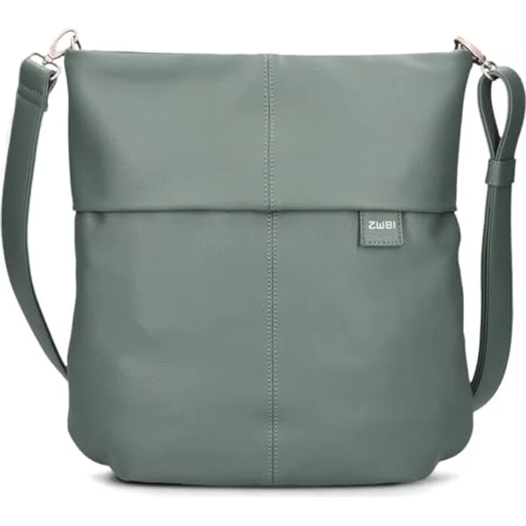 Zwei Mademoiselle M12, Handtasche für den Alltag, leicht und praktisch, Grün – Bild 3