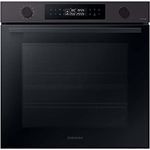 Samsung NV7B44503DB/U1 Einbaubackofen,76 ℓ, Dual Cook Flex, Pyrolytische Selbstreinigung, SmartThings Cooking, XXL-Garraum, Black Stainless Steel