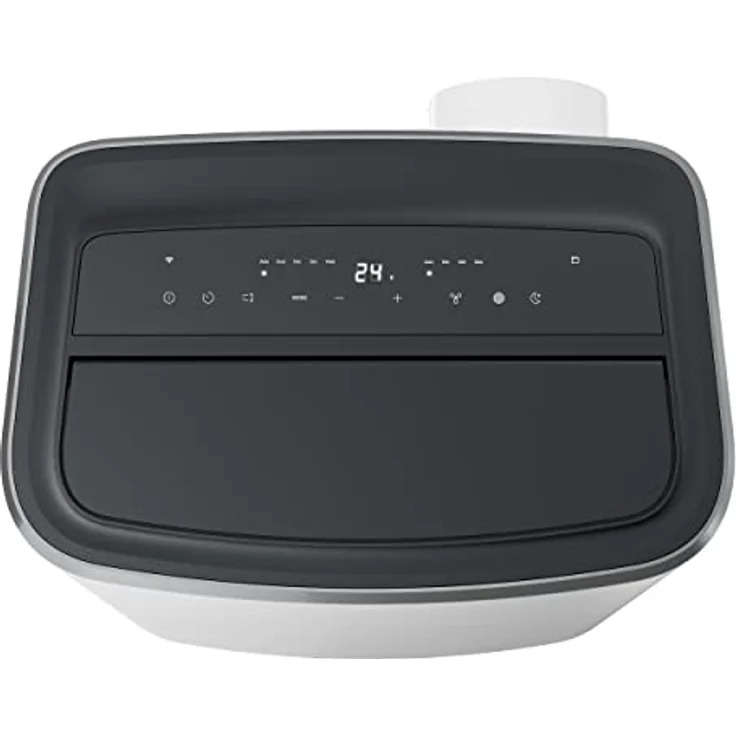 AEG Comfort 6000 AXP26U559HW, mobiles Klimagerät mit Kühlen/Heizen/Ventilator/Entfeuchtungsfunktion, 30-40 m², LED Display, Touch-Bedienung, App-Steuerung, weiß/schwarz – Bild 3